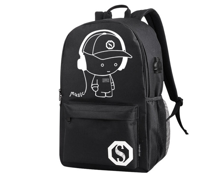 Luminous USB Charging Outdoor Leisure Bag
