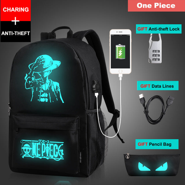 Luminous USB Charging Outdoor Leisure Bag