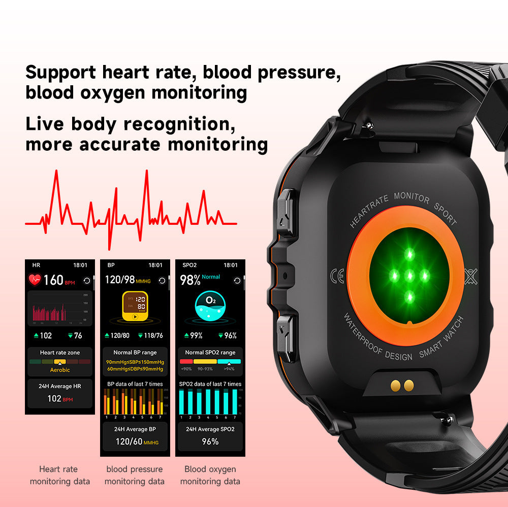 C26 Smart Watch Outdoor Waterproof Sports Bluetooth Blood Oxygen monitoring