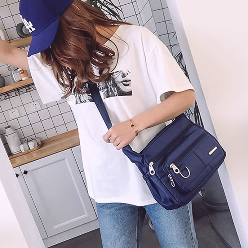 Multi Pockets Casual Crossbody Bag Women's Messenger Bag_6