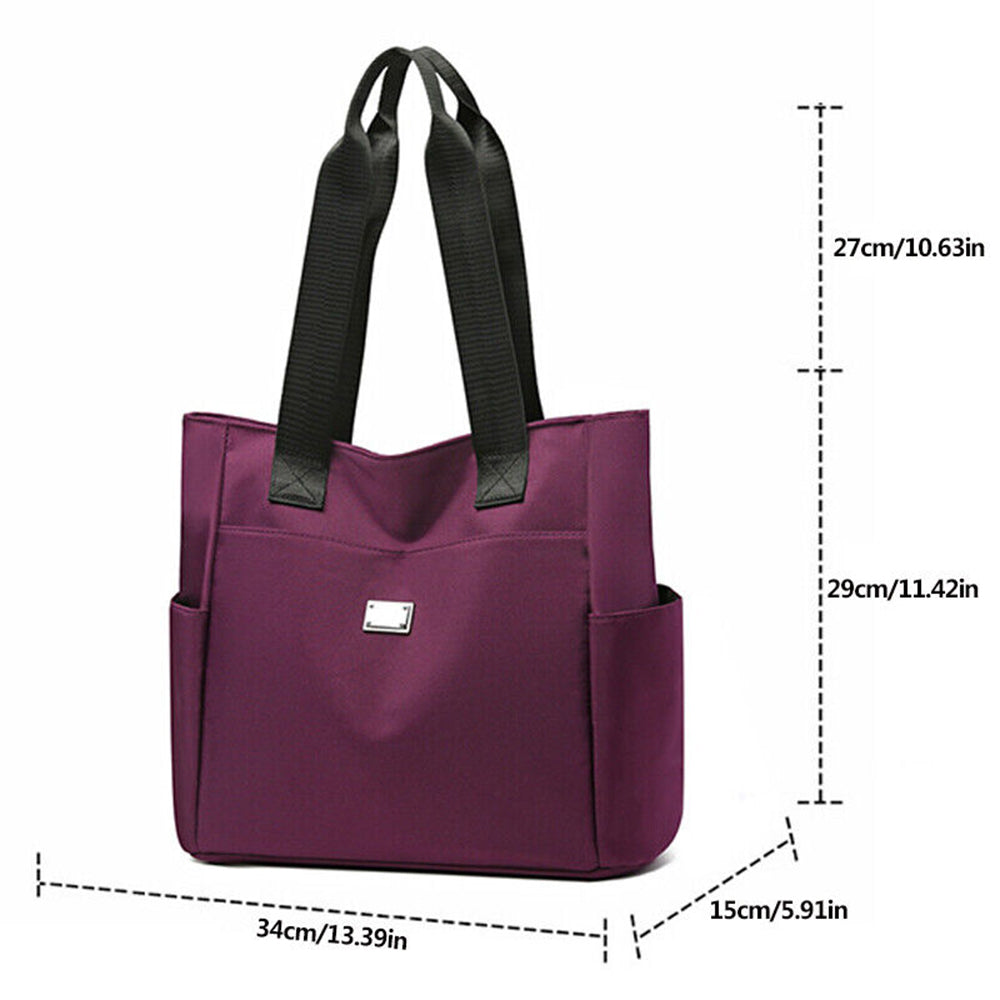 Waterproof Large Capacity Lightweight Nylon Shoulder Tote Bag