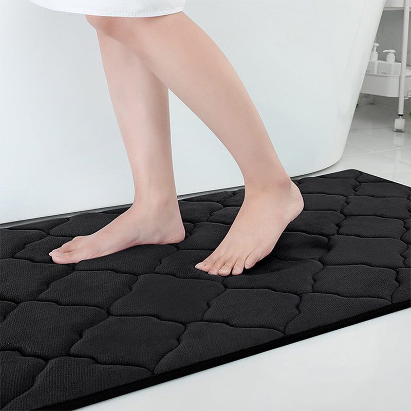 Coral Velvet Bedroom Sponge Carpet Anti-slip Bath Mat_2