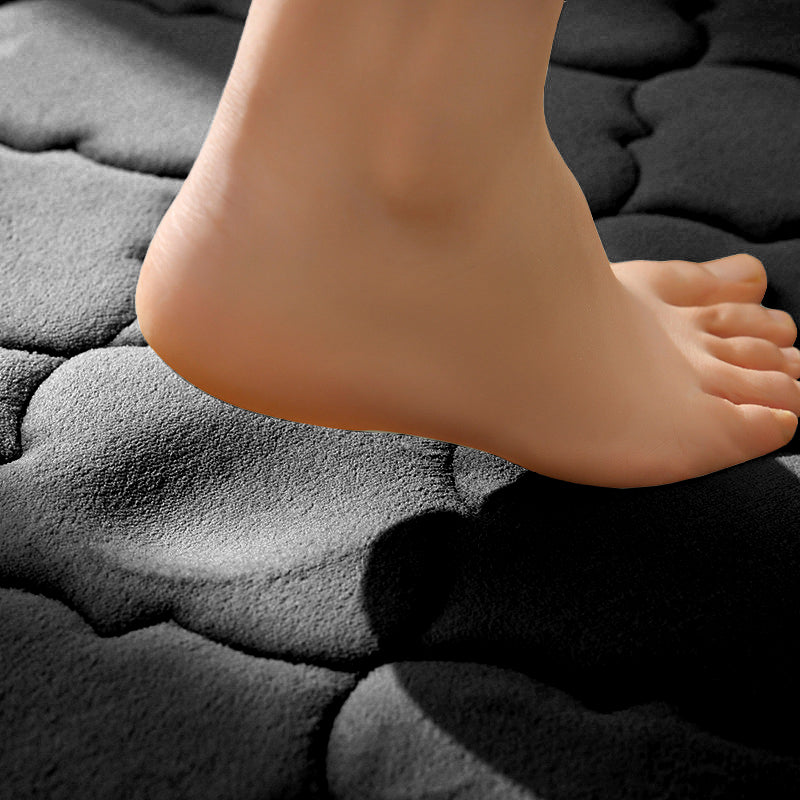 Coral Velvet Bedroom Sponge Carpet Anti-slip Bath Mat_3