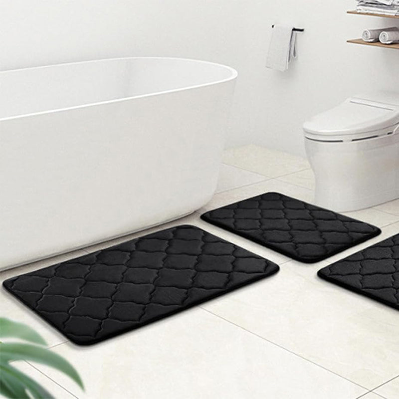 Coral Velvet Bedroom Sponge Carpet Anti-slip Bath Mat_5