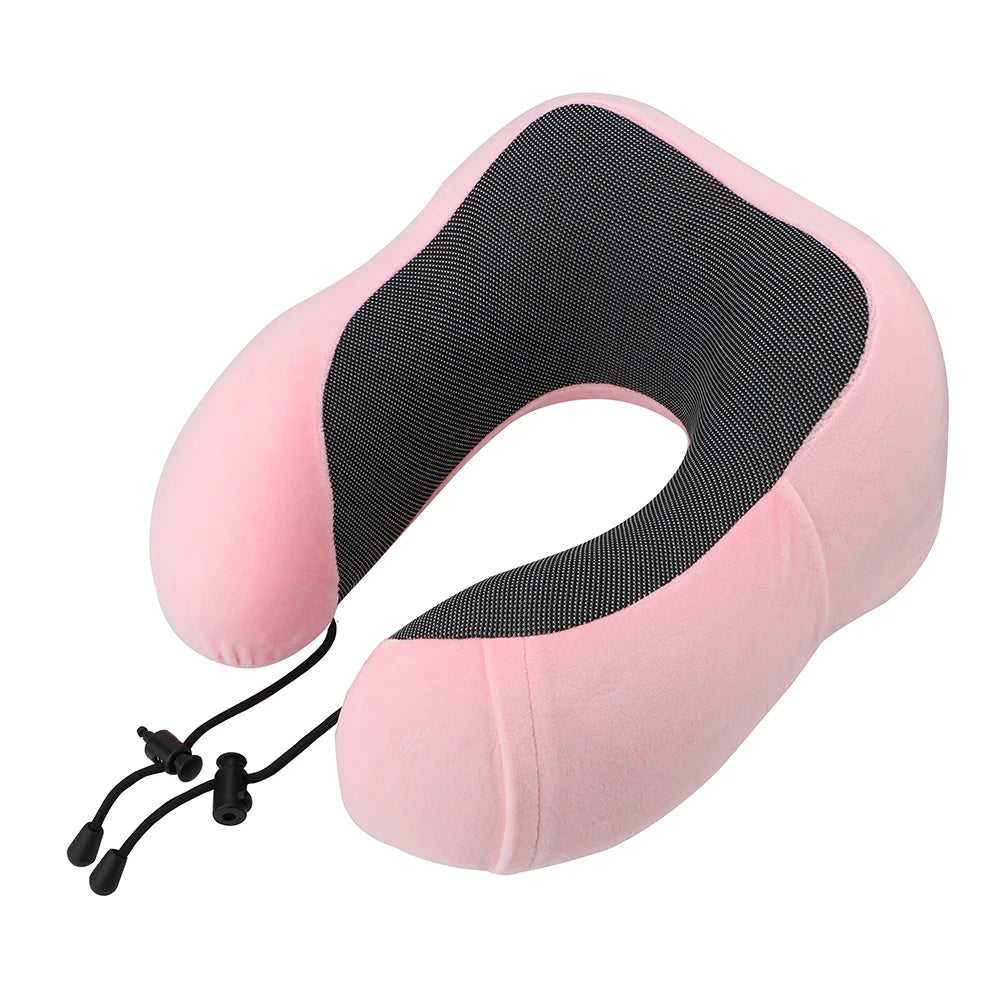 Soft Travel Pillow U Shaped Travel Memory Foam Neck Cushion_12