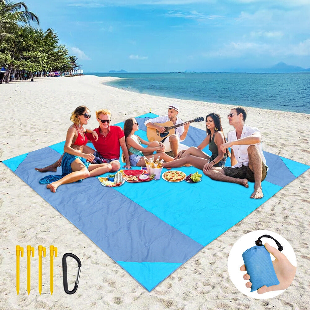 Waterproof Beach Mat Outdoor Camping Mat Blanket Portable Lightweight Picnic Mat_2