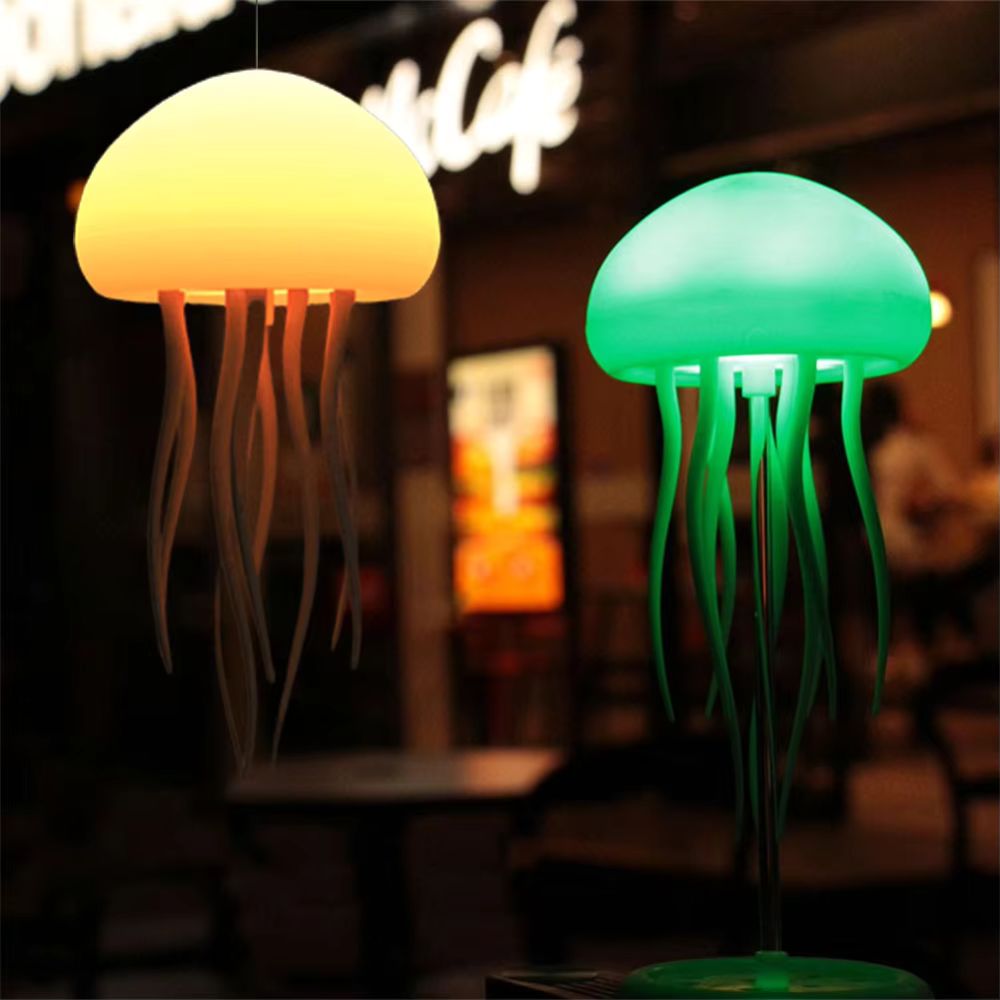 Dancing Jellyfish Night Light Vibrant RGB Gradient with Voice Control and Type-C Charging_1