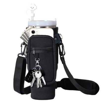 Water Bottle Holder Adjustable Shoulder Strap Water Bottle Bag