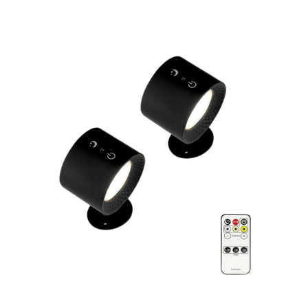 Led Double Head Wall Lamp Touch Control Remote Portable Night Light