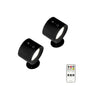 Led Double Head Wall Lamp Touch Control Remote Portable Night Light