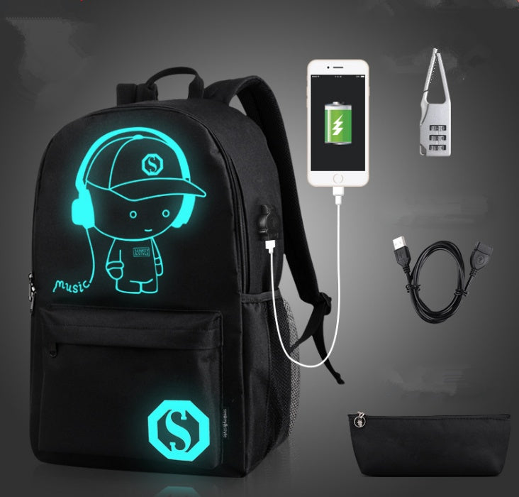 Luminous USB Charging Outdoor Leisure Bag