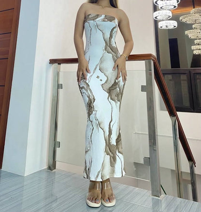 Marble Cocktail Dress