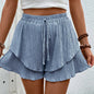 Women's Fashion Casual Double Circle Short Pants