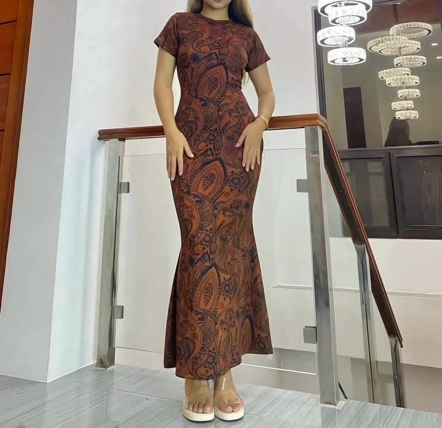 Full Shoulder Maxi Dress