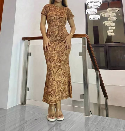 Full Shoulder Maxi Dress