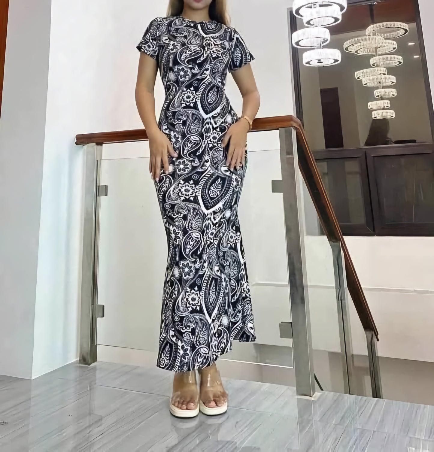 Full Shoulder Maxi Dress