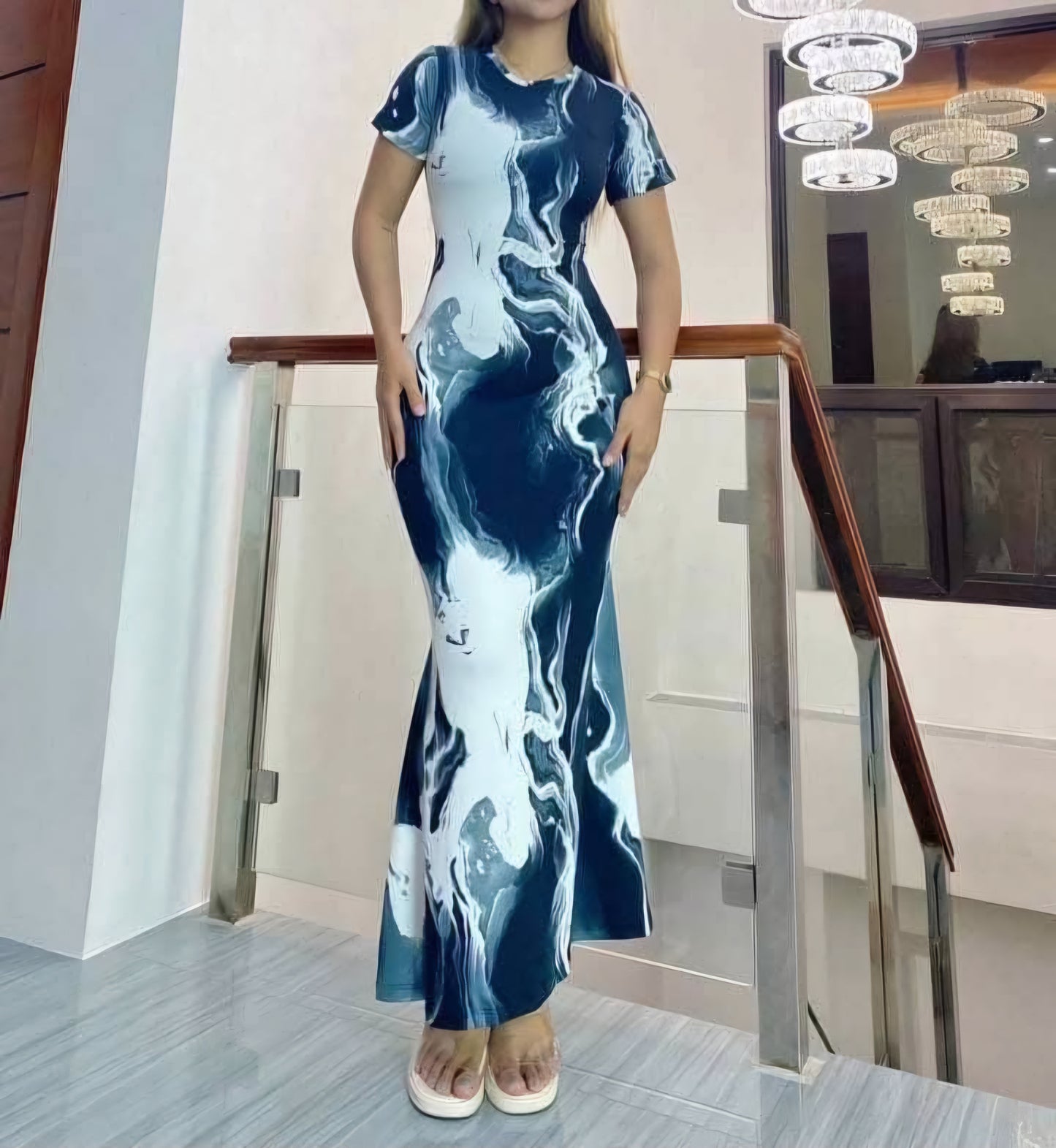 Full Shoulder Maxi Dress